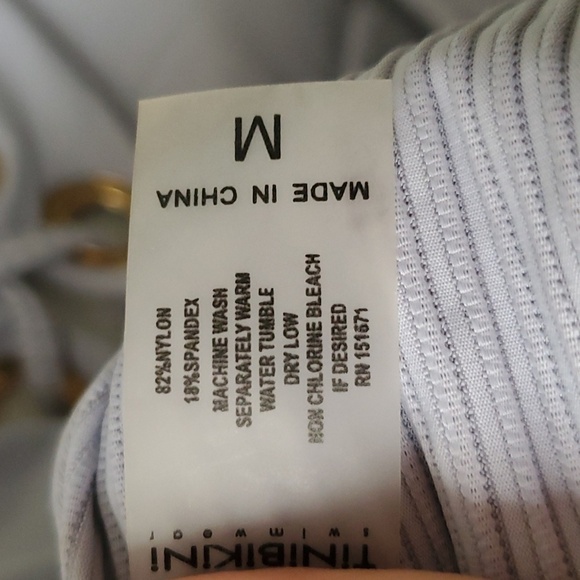 Tinibikini Light Purple Ribbed One Piece Swimsuit - Picture 7 of 7